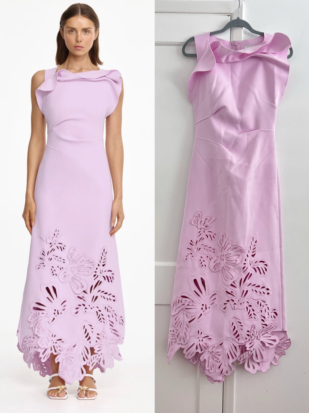 Acler lessonhall maxi dress Floral in light pink, US2